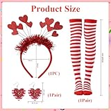 ZenithAura 3 piezas Carnaval disfraz Colonia Corazón corona de...