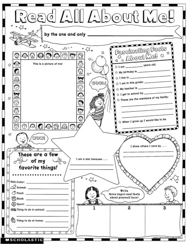 Scholastic Read All About Me Instant Personal Poster Sets