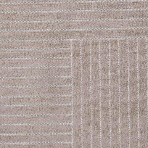Tapis de surface carré Palmeras beige en polyester 120x120 cm - 8
