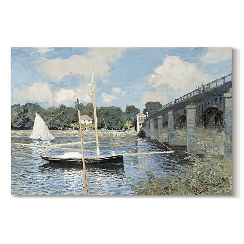 Claude Monet | Bridge at Argenteuil with Boat | Abstract Wall Art | LT627