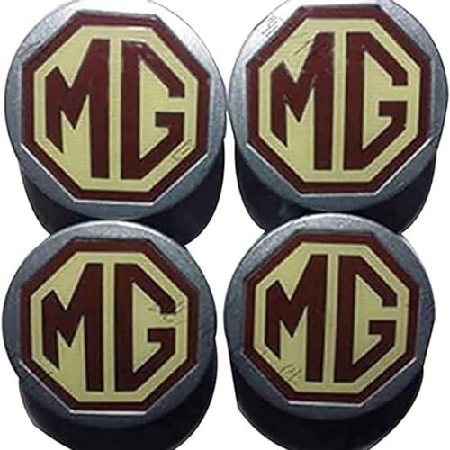 KNOBCO 4 Pcs Car Hub Centre Caps for MG MG3SW MG7 MGTF 56mm,Wheel HubCaps Center Hub Caps Waterproof Wheel Centre Hub Caps Tyres Rims Accessories