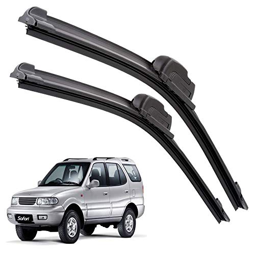 Image of Euro Care Windshield Car Wiper Blades Compatibility With TATA Safari Dicor (Model : 2008-2012) - Set of 2Pc (D-24,P-20)