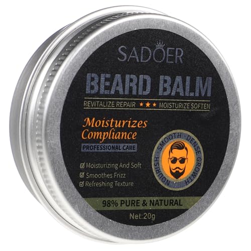 IWOWHERO Bálsamo Para El Cuidado De La Barba Ungüento Para Barba Tira De Sellado De La Tira De La Puerta Loción Para Barba Crema Hidratante Para Barba Decoración De Caña Ver Black Pegar
