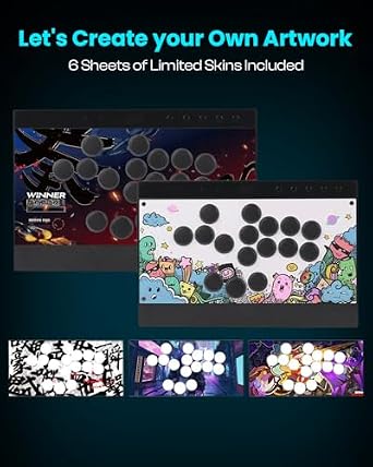 Sehawei Haute42 C16 Leverless Arcade Controller and Haute42 Booter5 Dongle Adapter