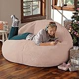 Photo Gallery nibhz fodera per sedia a sacco gigante (solo fodera, senza imbottitura), fodera per divano letto pigro lavabile in morbido e soffice velluto pv per adulti,pink-m Photo Gallery nibhz fodera per sedia a sacco gigante (solo fodera, senza imbottitura), fodera per divano letto pigro lavabile in morbido e soffice velluto pv per adulti,pink-m