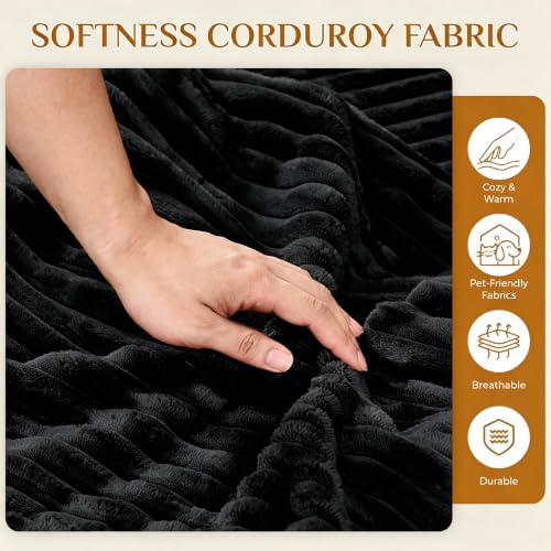 Image of 95 inch Boneless Cloud Sectional Couches for Living Room, Comfy Fluffy L Shaped Memory Foam Deep Seat Boneless Couch, Modular Sectional Sofa with Left Facing Chaise, Dark Black
