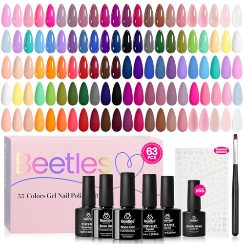 Beetles Spring Gel Nail Polish Set - Vibrarnt Holiday 55