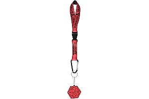 JUST FUNKY Colorful D&D Dice Wristlet Strap Lanyard for Keys, Hand &...