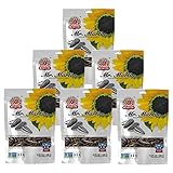 MR. MARTIN Freshly Roasted Sunflower Seeds, Jumbo, Crunchy, Delicious, Non-GMO, Vegan and Keto, Low Sodium Snack, 5.25 Oz (Unsalted, 6 Pack)