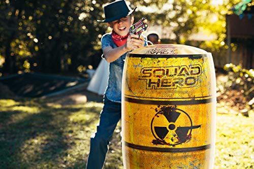 Combat Arena Inflatable Battle Obstacles Set - Compatible with Nerf, Laser Tag, Dart Guns, and Water Gun Games - Large Tire, Barrel, Call Box - Sports Gift for Kids and Teens - Nerf Party Accessories