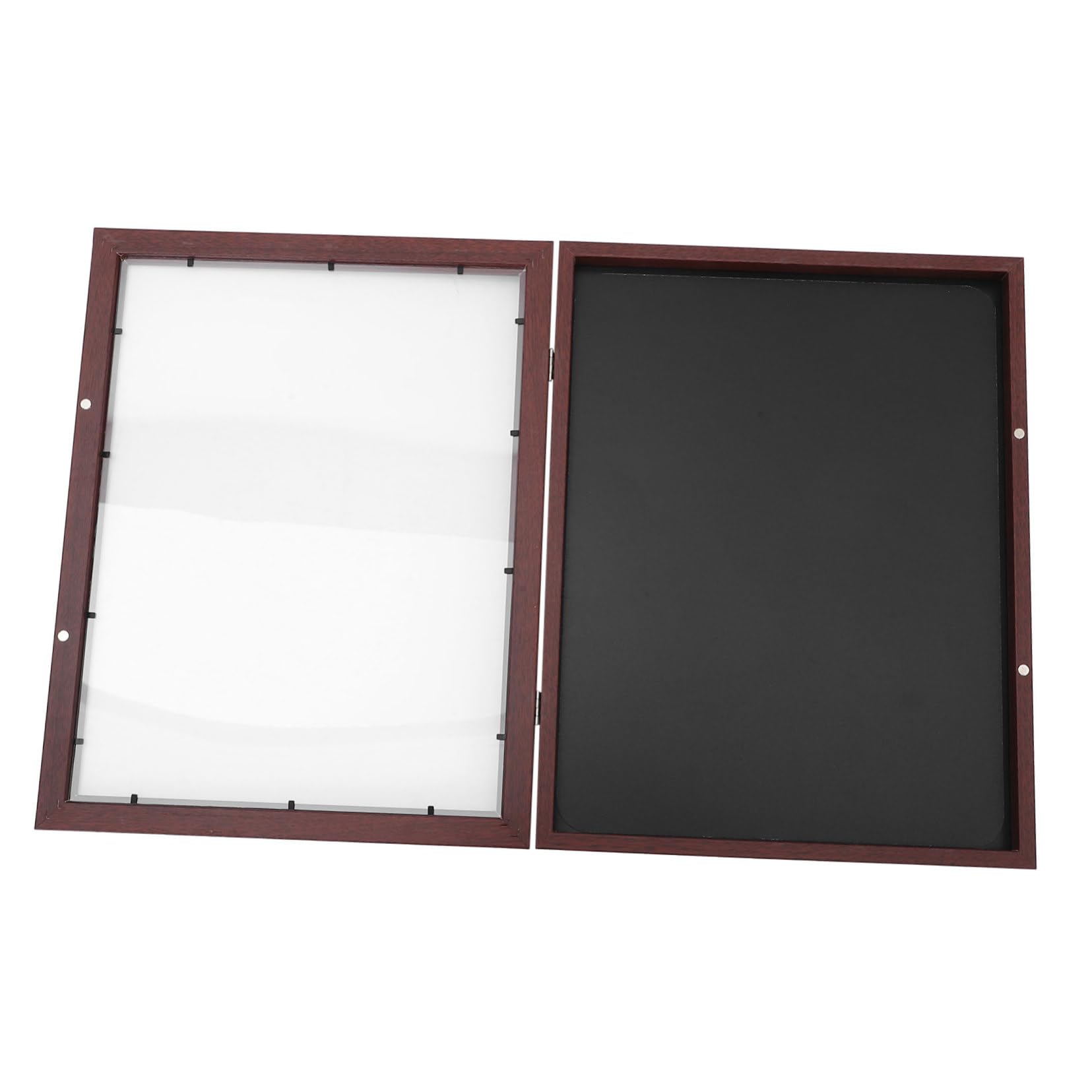 Marco Vitrina Conmemorativa Para Camisetas Deportivas 14x18 Madera De Nogal Panel Transparente Protección Contra Polvo Exhibidor Pared Para Recuerdos De Fútbol y Baloncesto