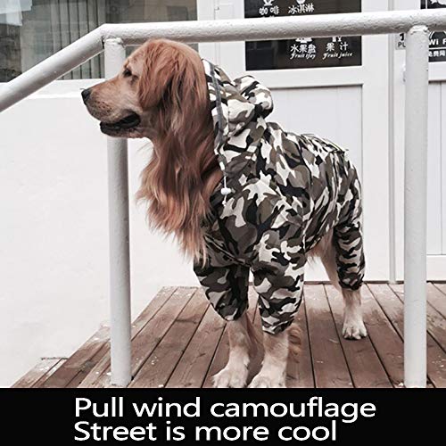 Imperméable pour chien camouflage green en taille 3XL - 4