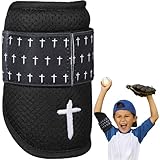 Chicingyou Christian Faith Cross Protective Elbow Guard for Baseball Softball Sports Youth Elbow Guard with Adjustable Strap