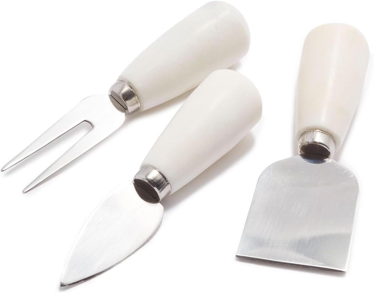 Sur La Table White Marble Cheese Knife Set