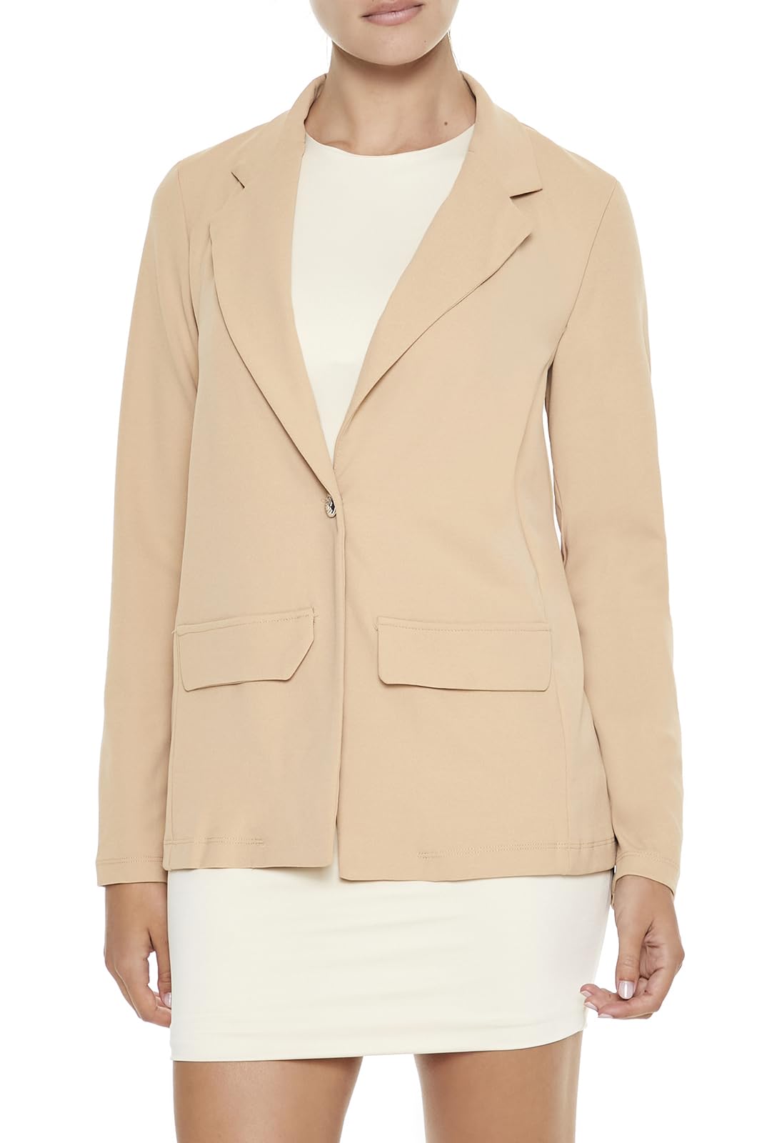 Forever 21 Womens Boxy Notched Lapel Blazer