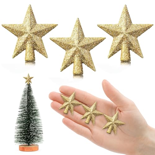 4.5cm Weihnachtsbaumspitze Klein, 3 Stück Christbaumspitze Klein,...