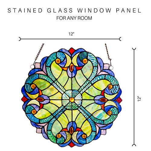 image for River of Goods Mini Halston Heart 12 Inch High Stained Glass Suncatche