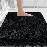 Yimobra Chenille Bathroom Rugs Non Slip, Extra Thick Soft Absorbent Bath Rug, Machine Washable Quick...