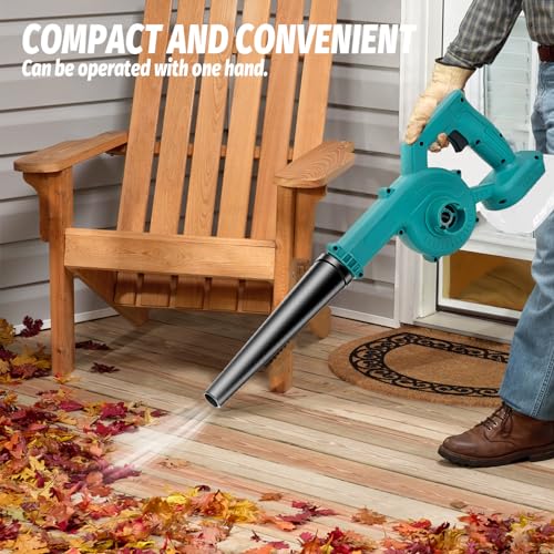 Leaf Blower Cordless with 2 Batteries 3000mAh and Charger, 18V Handle - Image 4