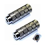 BMX Pegs für M13 Gewinde 2 Stück (1 Paar) verchromt 37 x 110 mm inkl. Schlauchflicken