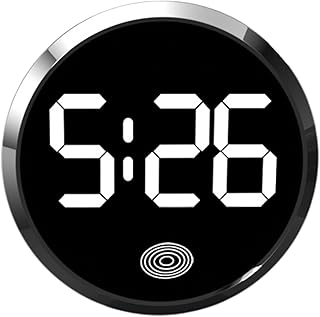 Car Clocks for Dash – Dashboard Clock, LED Timepiece | Brightness Touch Display Digital Watch for RV Travel Fridge Vehicle Classroom Portable Mini Accessory Temperature Screen Timer Monitor Use