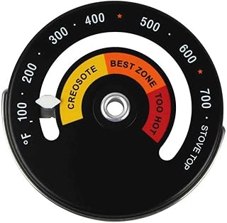 Magnetic Wood Stove Thermometer, Hearth Wood Stove Thermometer