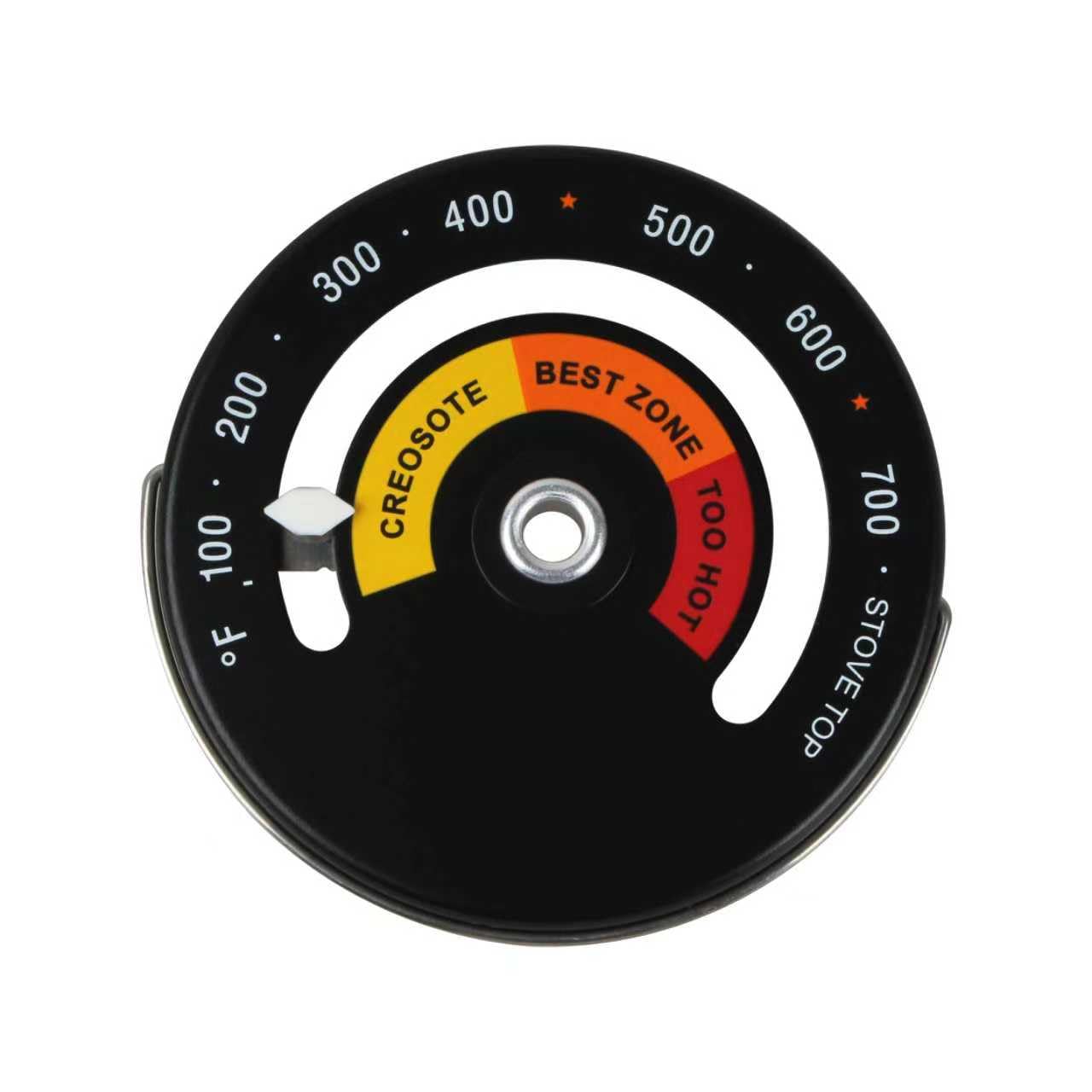 Stove Top Magnetic Thermometer,Real Time Heat Gauge for Wood Stoves