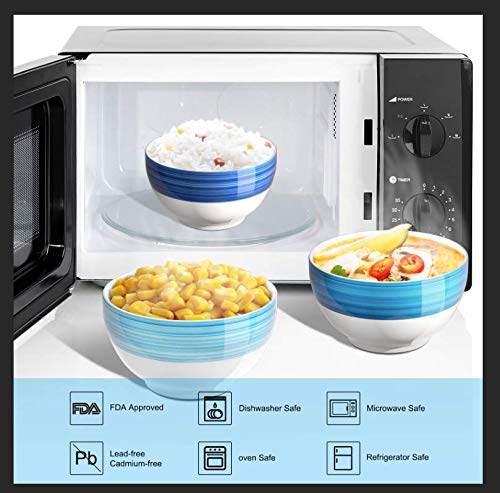 image for REOMORE Large Cereal Bowls Soup Bowls - 25 oz Ceramic Bowls for Rice, 