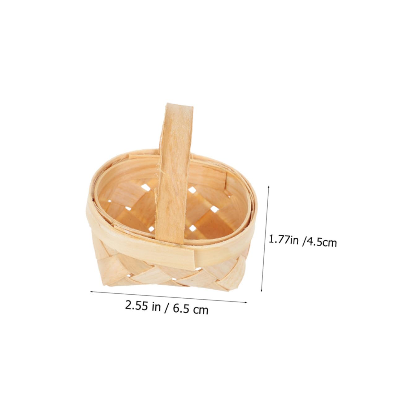 Happyyami 2Pcs Woven Candy Baskets Decorative present Baskets for Weddings Multi Functional for Chocolates and Treats Portable