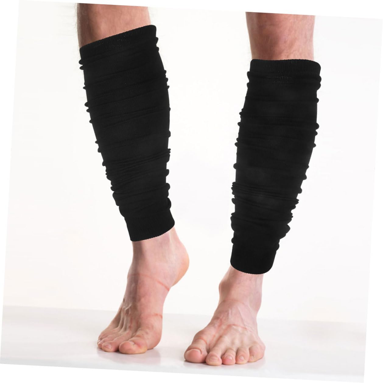 Holibanna 2pcs Football Leg Sleeves for Men Youth Black S Compression Calf Sleeves Running Support Sports Accessories