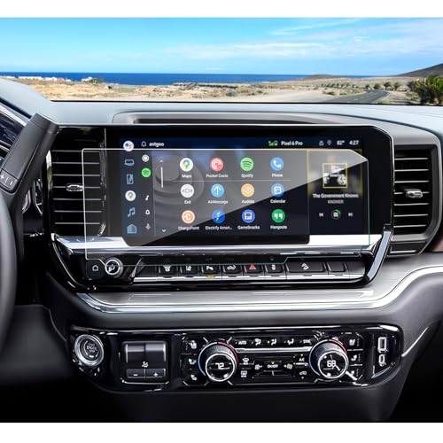 Coleya Anti-Glare Matte Screen Protector for 2022-2024 2025 Chevy Silverado 1500/2500HD/3500HD (LT/RST/ZR2/LTZ/LT Trail Boss/High Country) 13.4-inch Touch Screen, 9H Tempered Glass HD/Anti-Fingerprint