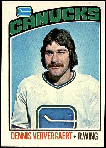1976 Topps #175 Dennis Ververgaert Vancouver Canucks (Hockey Card) EX Canucks