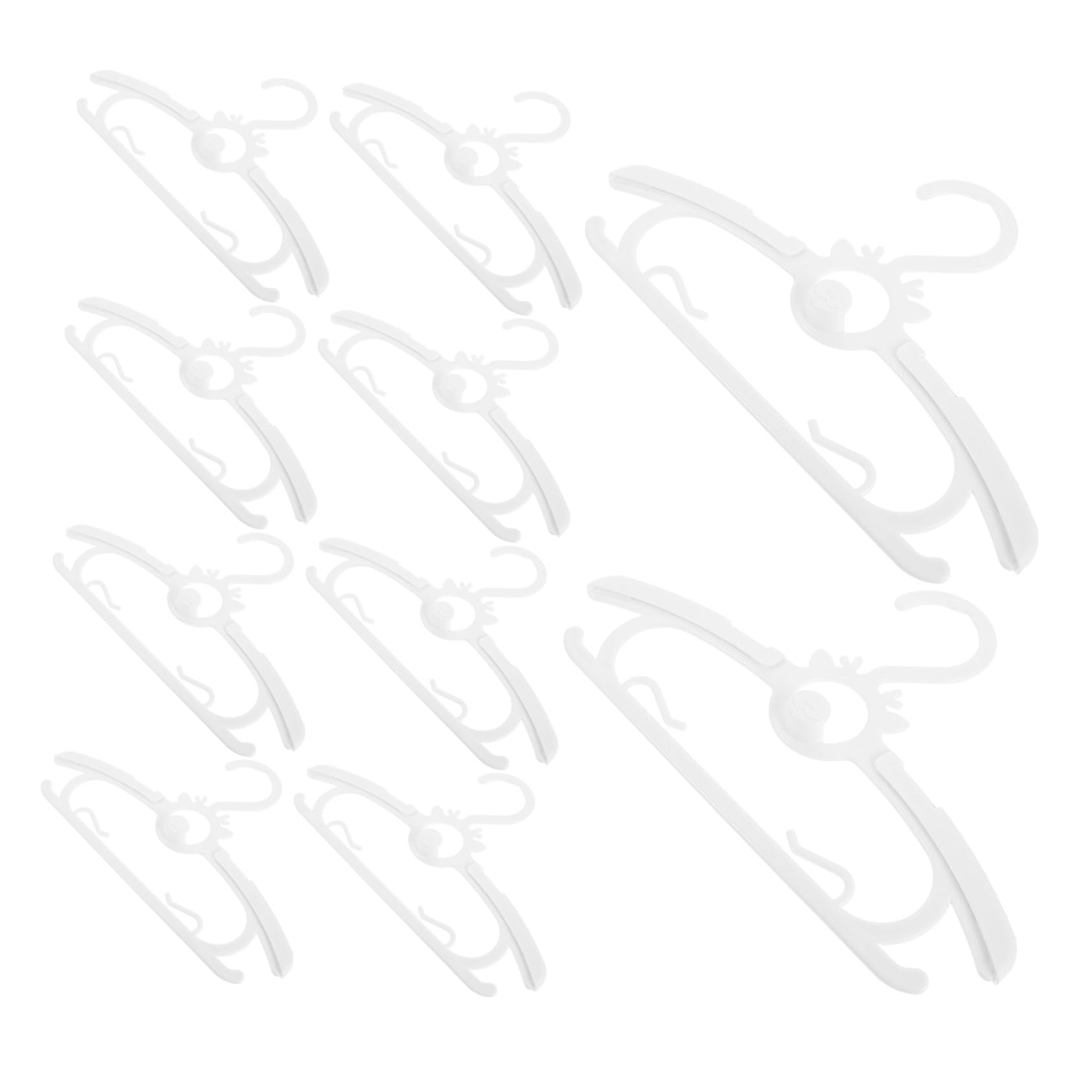 30 Piezas Perchas para Ropa de Niña Ajustables Antideslizantes de Unidades Colgadores Flexibles para Recién Nacido y Perchero Resistente para Camisetas Abrigos y Pantalones