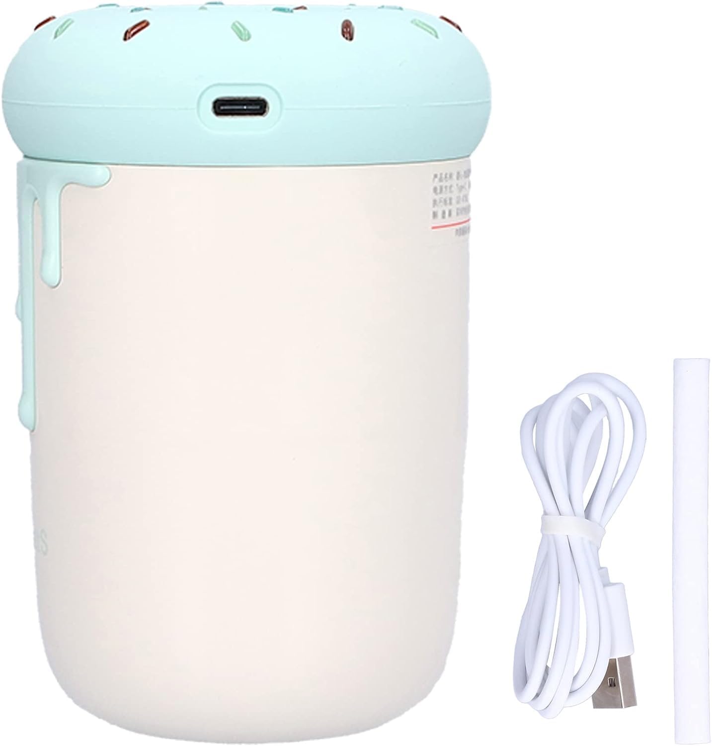 Domésticos Humidificador De Escritorio, Humidificador De Niebla Fina, Diseño Lindo, Ligero, Sin Ruido, Dormitorio, Humidificador De Oficina, Verde