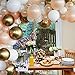 Blush Pearl Balloon Garland Kit, 100PCS Balloon Garland Including White,Clear*Chrome Gold & Blush Pearl Assorted Balloons Decorations Backdrop Ideal for Wedding Birthday Baby Shower Bridal Party