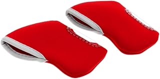 Inzopo 10 Pieces Neoprene Golf Club Protective Iron Head Cover Wedge Sock Headcover Fit For Ping Taylormade Mizuno Callaway - Red