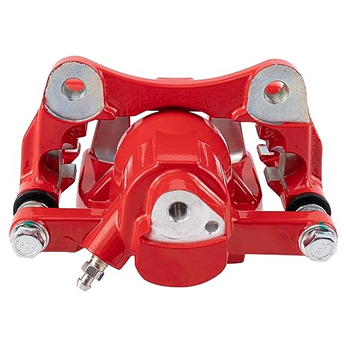 Image of TRQ Performance Rear Driver and Passenger Side Brake Caliper Set Caliper Brackets Hardware Compatible with 10-12 Lexus RX350 13-15 RX350 excluding Japan Built Models 14-19 Toyota Highlander