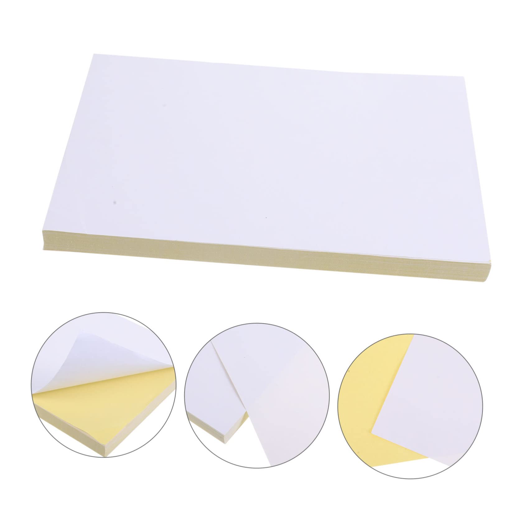SHINEOFI Etichette Adesive Stampabili A4 per Stampanti Laser e Getto D'inchiostro 100 Fogli per Etichette