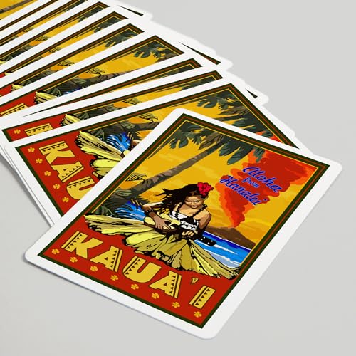 Lantern Press Kauai Hawaii juego de 52 cartas Poker miniatura 5