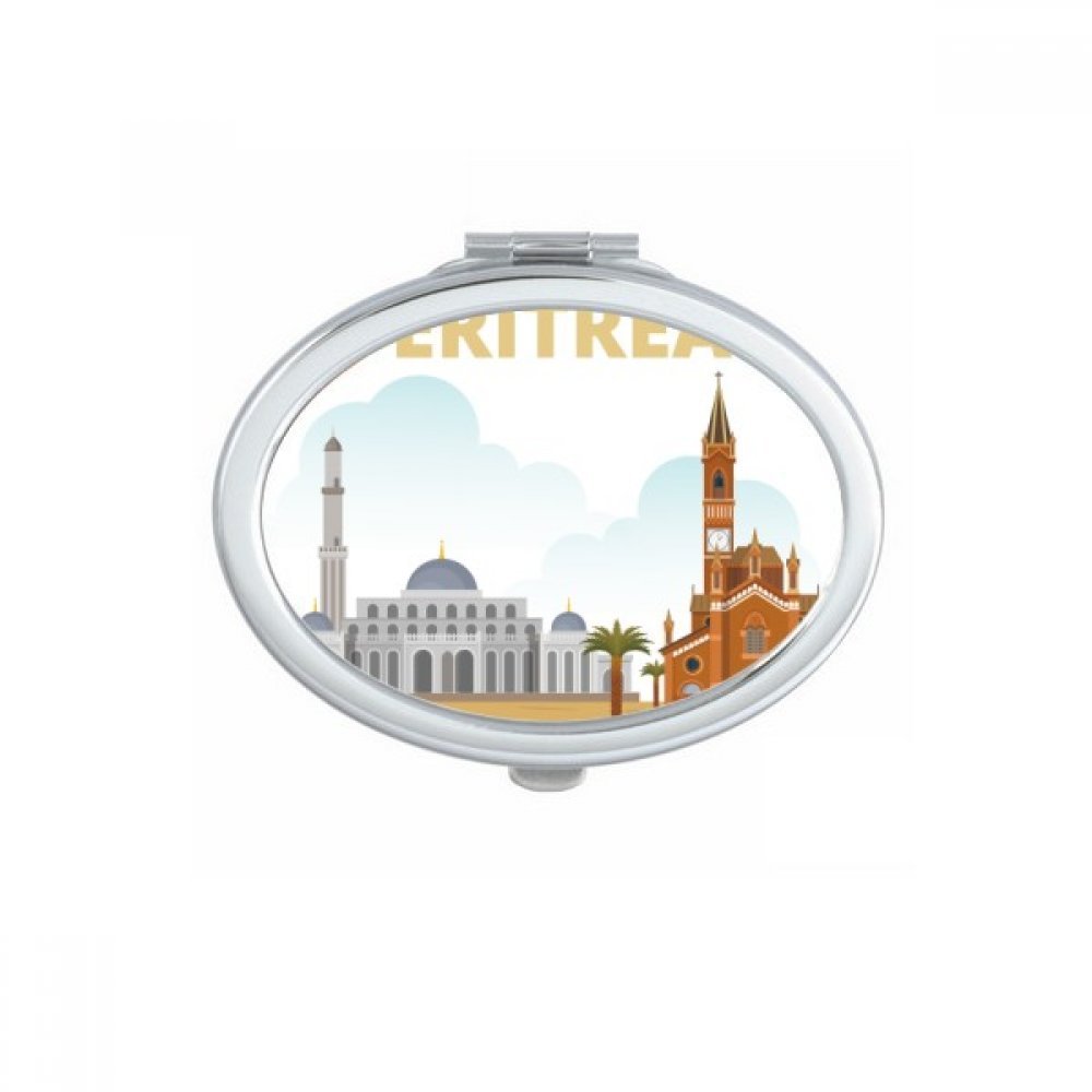 Miroir compact et petit miroir main multicolore au design Érythrée