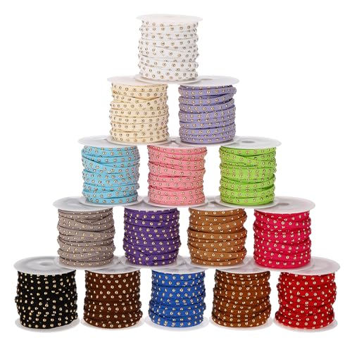 Cordon en daim synthétique clouté PATIKIL de qualité pour finitions bijoux