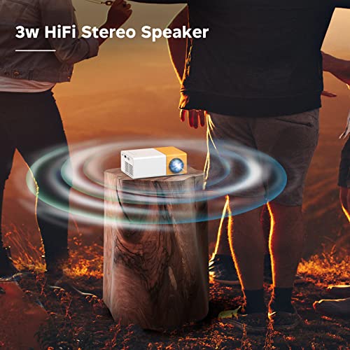 Meer 5G Wifi Mini Projector,Portable Movie Projector,Neat Projector,Proyector Compatible With Iphone,Android,Windows,Firestick,Ps5,Laptop,Tablet,Provide Hdmi,Usb,Earphone,Av Port And Remote Controller #TOP3