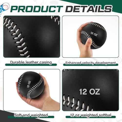 Image of Arrowbash Weighted Softball Training Balls Bulk Set