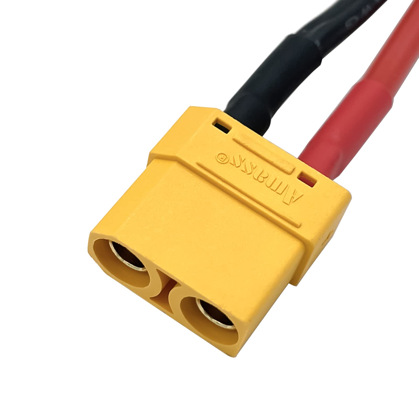 2x XT90 Stecker Auf Buchse Adapter (kabellos) - Für RC Auto, Drohne, LiPo Akku, Vergoldete Kontakte