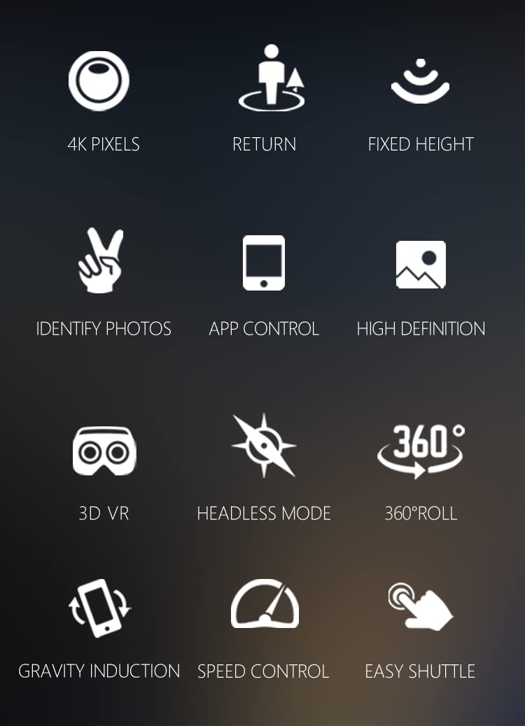 Zewnętrzna fotografia lotnicza quadcopter zdalnie sterowany dron 4K HD szerokokątny aparat, składany RC dwuosiowy samolot zabawki dla dzieci, 4K HD FPV wideo zewnętrzna fotografia lotnicza