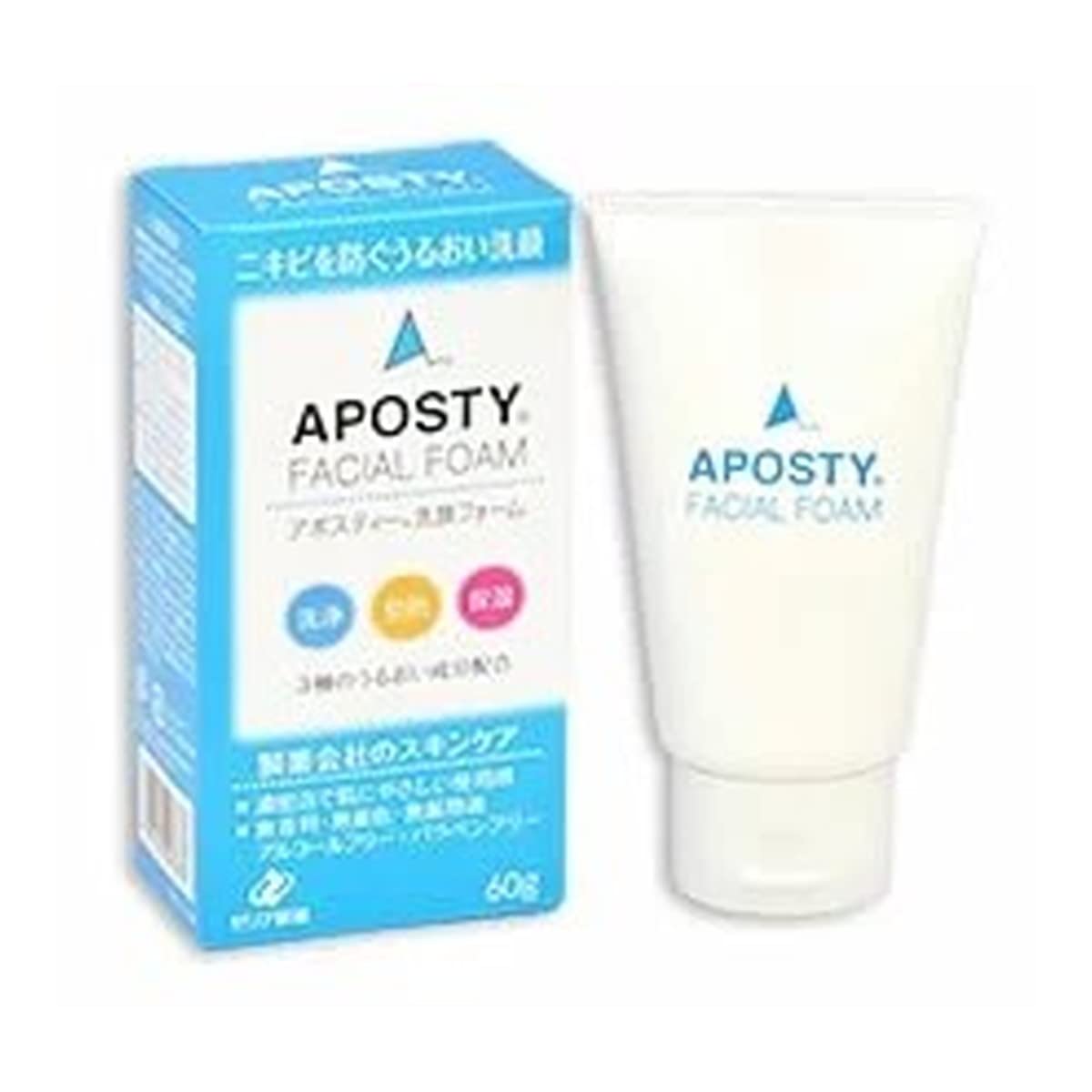Amazon | ゼリア新薬 アポスティー 洗顔フォーム (60g) 洗顔料 大人
