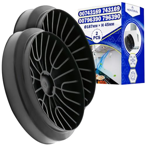 Filtre charbon hotte Ø187mm compatible Bosch Siemens Neff Constructa Balay par Monteral