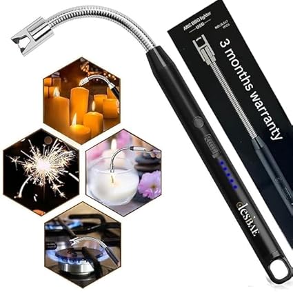 Podcart USB Plasma Lighter, Portable Electric Fire Starter for Camping, Grilling, Barbecue, Outdoor Cooking, (Multicolor)