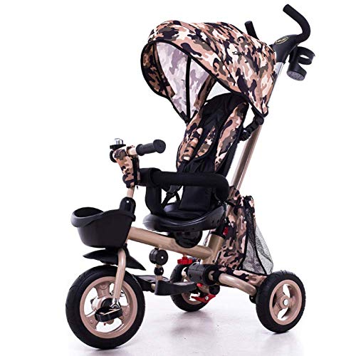 Best Price Zjnhl Children's Fun/Children Tricycle First Bike Stroller 3 In1 Foldable WiRemovable Pus...