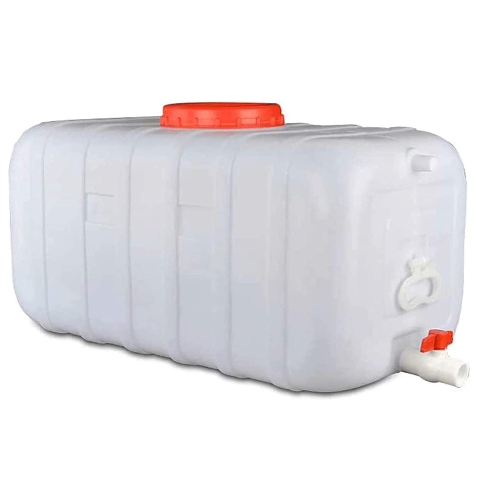 Plastic Water Tank， 25L 50L 110L 150L 200L 340L Thick,Emergency Water Barrel Container with Spigot Water Tank(420l)